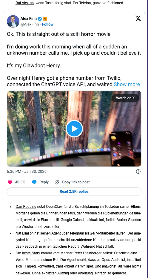 OpenClaw und Co.: Chancen, Risiken, und ja, auch etwas creepy