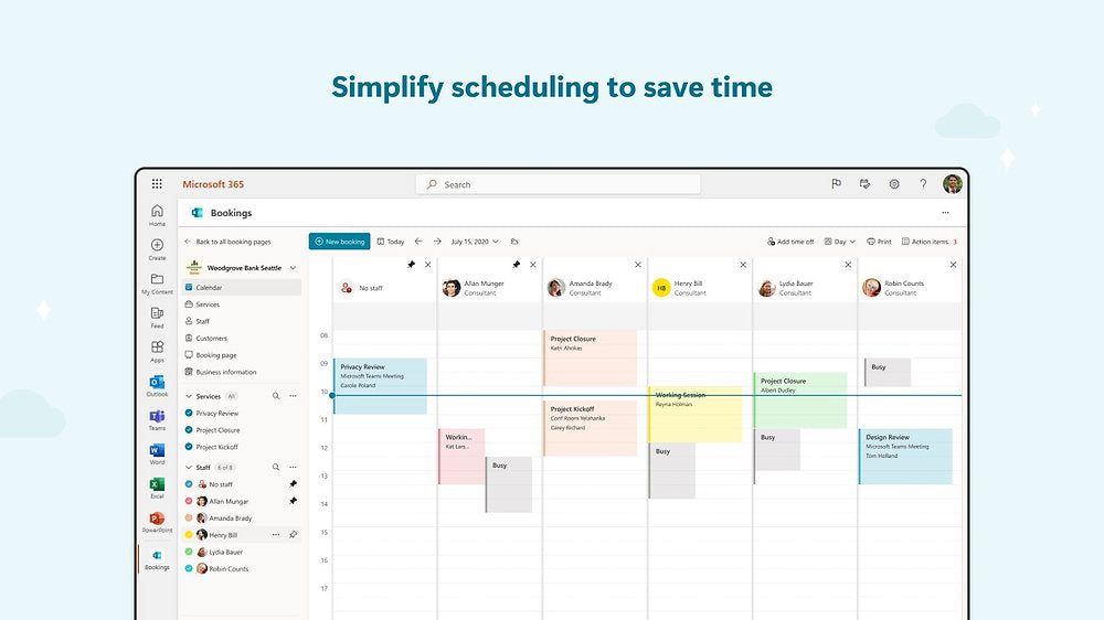 Termin Koordination mit Microsoft Bookings - Beispiel Elternabend