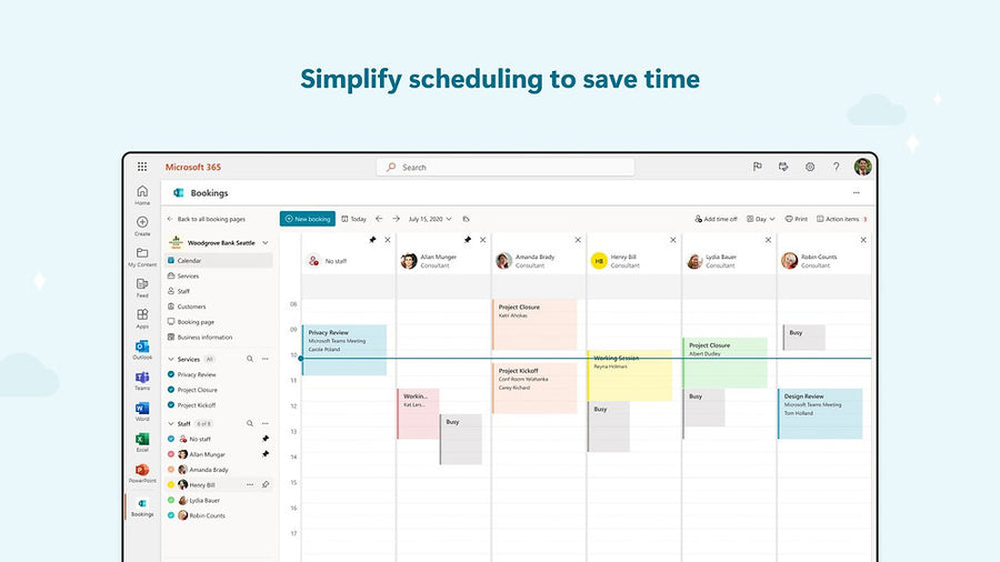 Termin Koordination mit Microsoft Bookings - Beispiel Elternabend