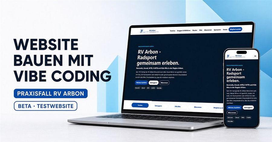Website selber erstellen mit Vibe Coding: So entstand die RV-Arbon-Beta
