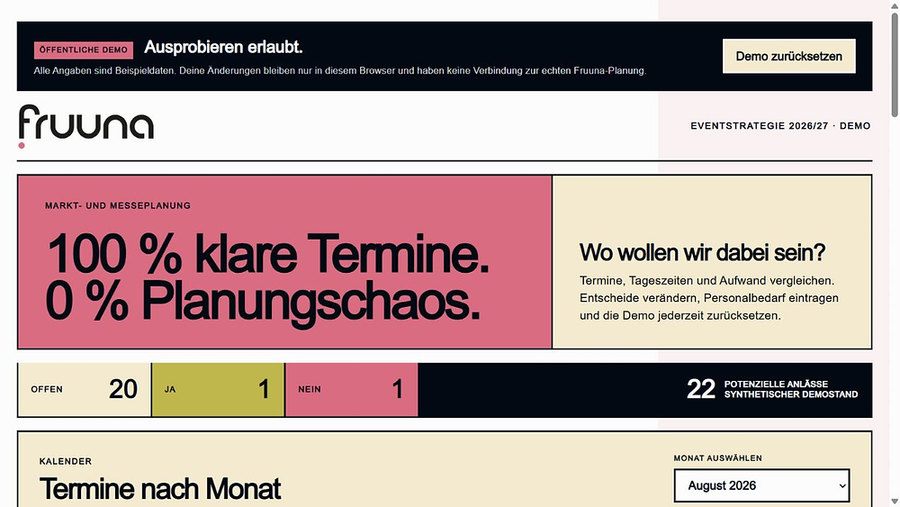 Vom PDF zur Eventstrategie: Wie das Fruuna-Planungstool entstand