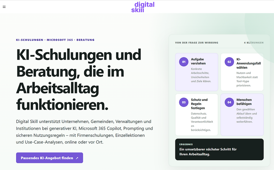 Eine Website entsteht live. Sei dabei und schau dir an, wie sich die Seite entwickelt.